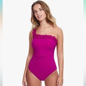 Profile by Gottex womens Hula Dance One Shoulder One Piece One Piece Swimsuit